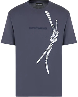 Camiseta Emporio Armani FW24 Azul Marino con Logo Bordado de Manga Corta. 6D1T6U-1J7FZ-0935 Buy Camiseta Emporio Armani FW24 Azul Marino con Logo Bordado de Manga Corta. 6D1T6U-1J7FZ-0935