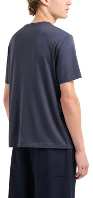 Camiseta Emporio Armani FW24 Azul Marino con Logo Bordado de Manga Corta. 6D1T6U-1J7FZ-0935 Purchase Camiseta Emporio Armani FW24 Azul Marino con Logo Bordado de Manga Corta. 6D1T6U-1J7FZ-0935