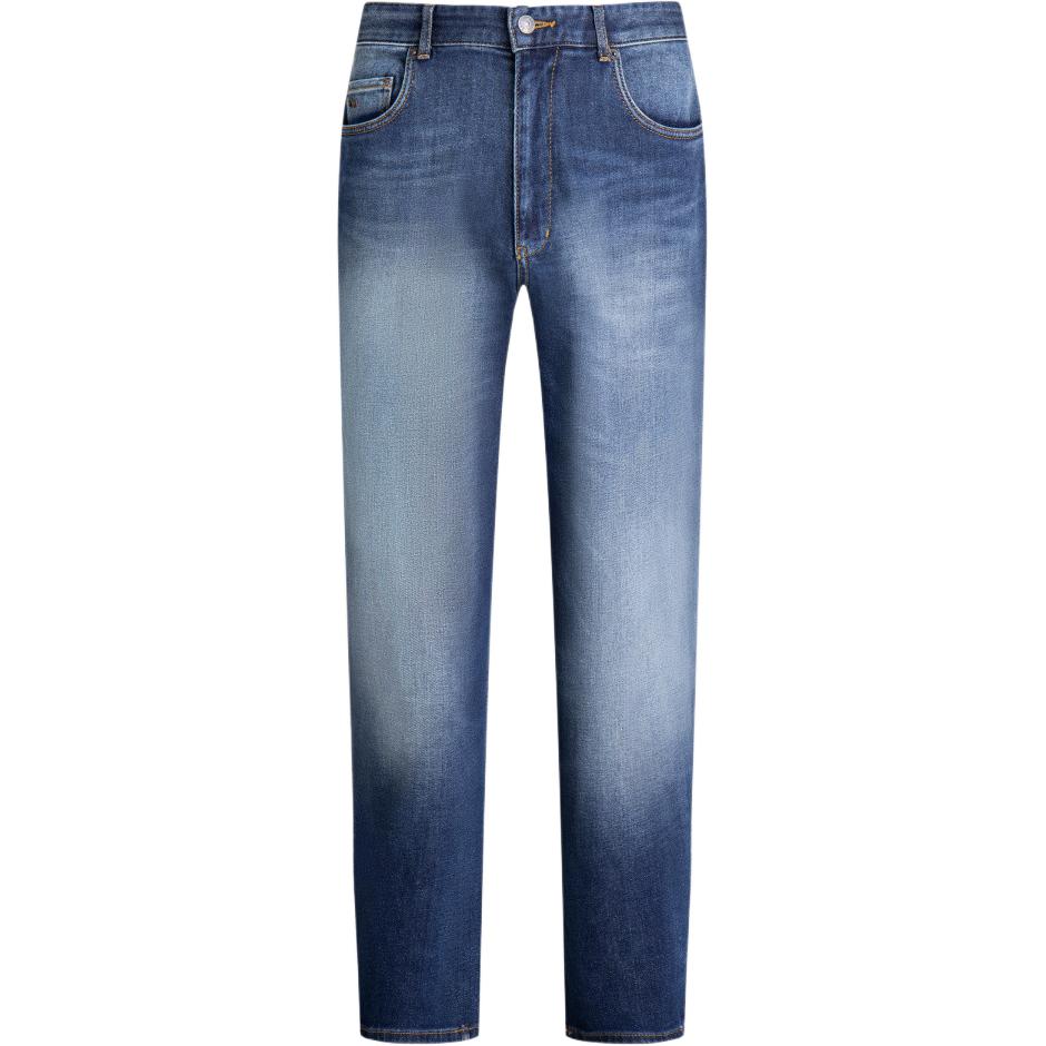 Order Emporio Armani FW24 Jeans Biru Indigo Saku Zip Luntur 6R1J79-1D22Z-0942