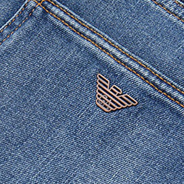 Purchase Emporio Armani FW24 Jeans Biru Indigo Saku Zip Luntur 6R1J79-1D22Z-0942