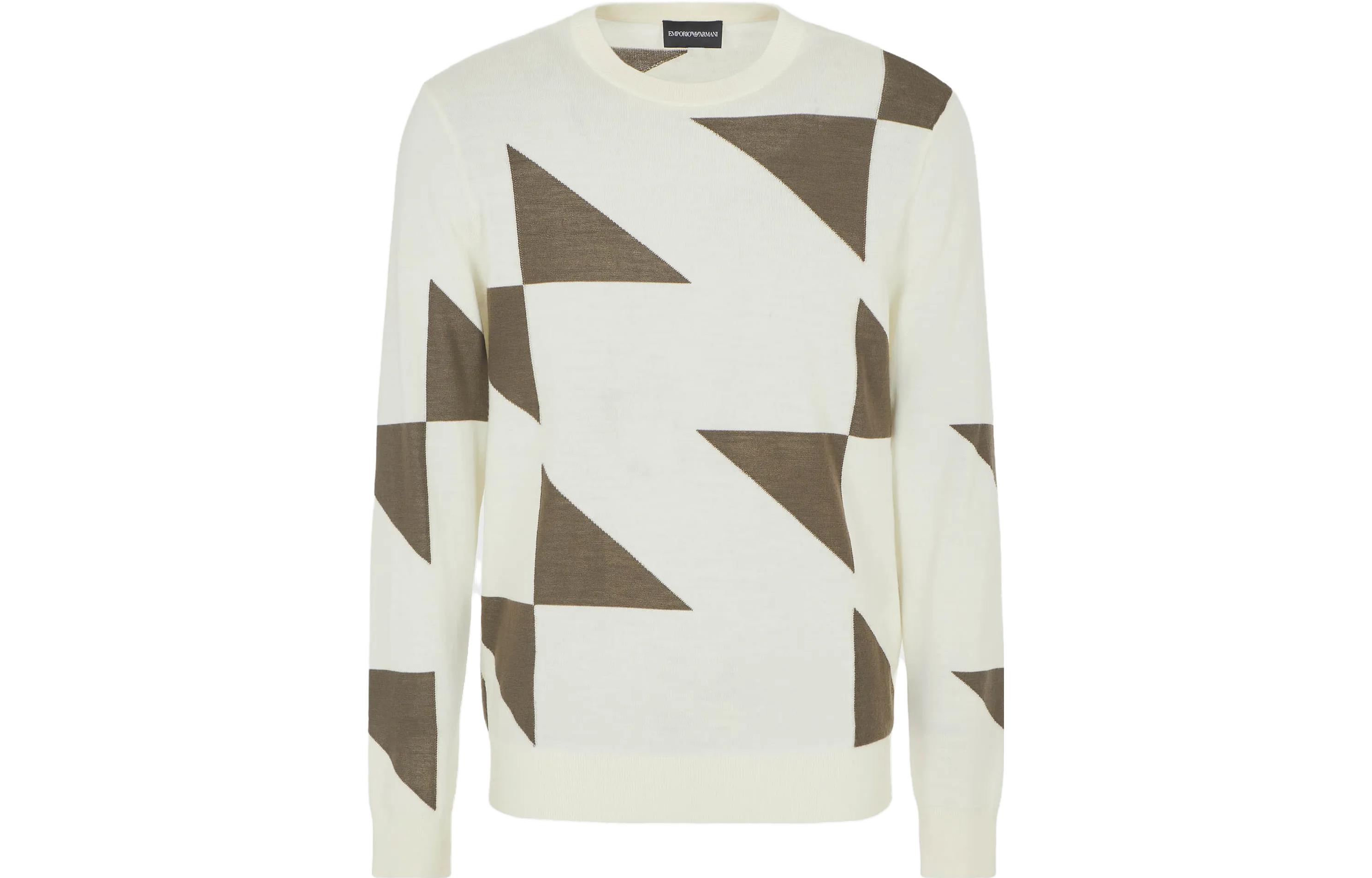 Buy Emporio Armani Geometric Print Crewneck Sweater for Men - Multicolor. 6R1MV5-1M05Z-F1C7