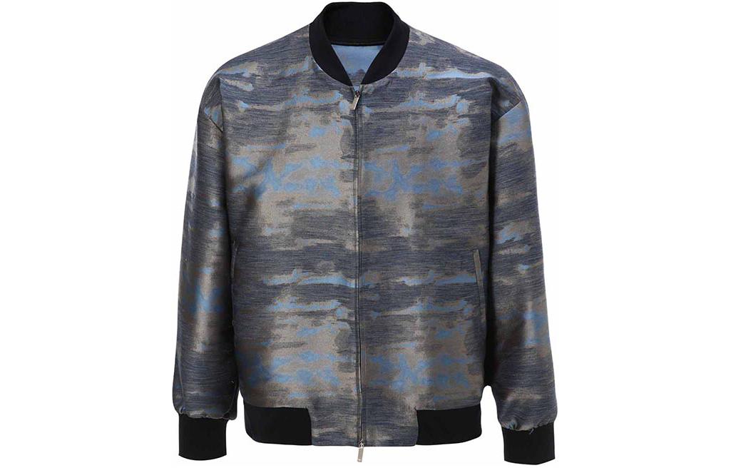 Emporio Armani Gradient Effect Zip-Up Casual Jacket Men’s Multicolor 51R510-51451-713