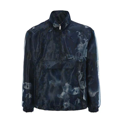 Emporio Armani Gradient High Neck Half-Zip Sweatshirt Blue 51R530-51446-010