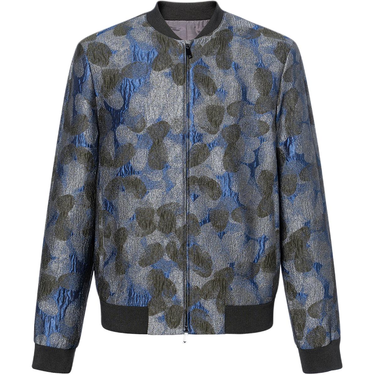 Emporio Armani Graffiti Bomber Jacket Blue E74M11-9406-0948