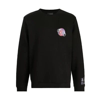 Emporio Armani Graphic Print Crewneck Sweatshirt - Black 6K1M8R-1JK9Z-0999