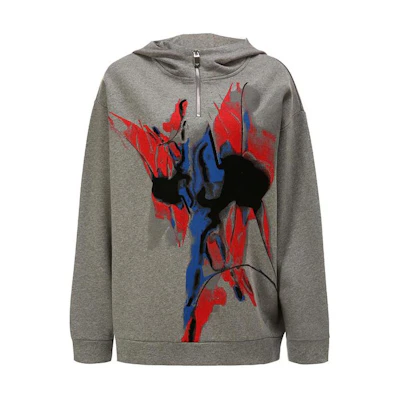 Emporio Armani Graphic Print Hoodie Grey 3H1M6Q-1JH6Z-0630