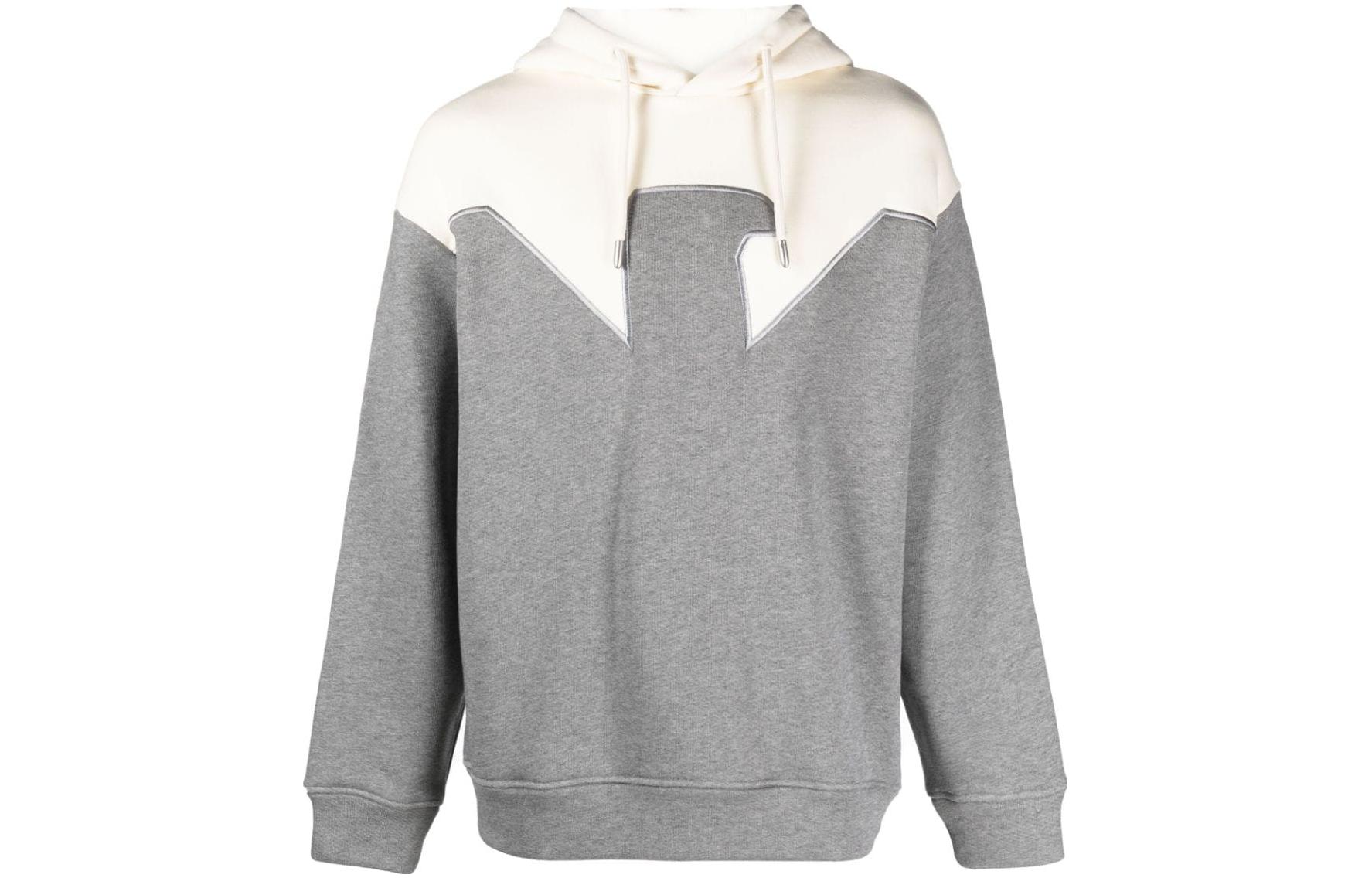 Emporio Armani Gray Colorblock Hoodie with Pockets and Long Sleeves 6R1MFW-1JFGZ-06A8 圖 2
