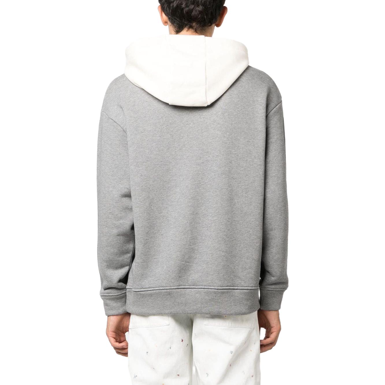 Emporio Armani Gray Colorblock Hoodie with Pockets and Long Sleeves 6R1MFW-1JFGZ-06A8 圖 4