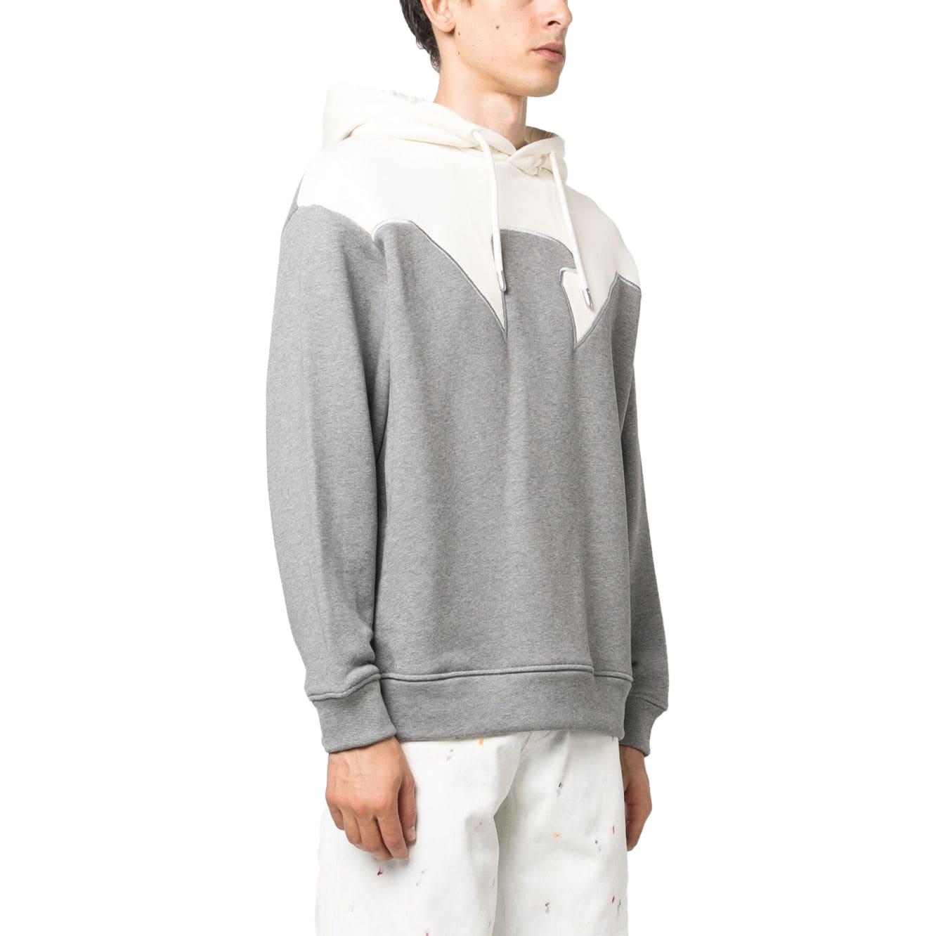 Emporio Armani Gray Colorblock Hoodie with Pockets and Long Sleeves 6R1MFW-1JFGZ-06A8 圖 5