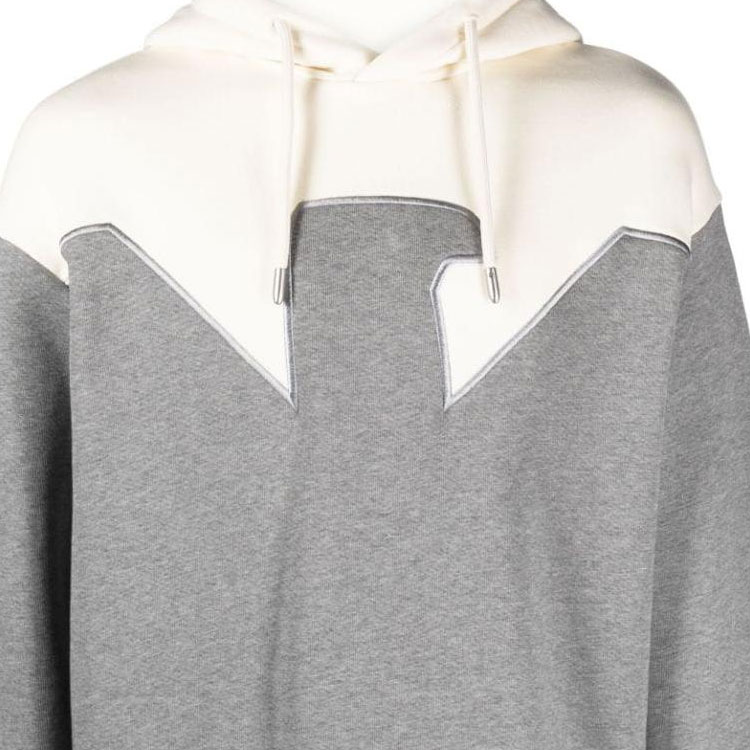 Emporio Armani Gray Colorblock Hoodie with Pockets and Long Sleeves 6R1MFW-1JFGZ-06A8 圖 6