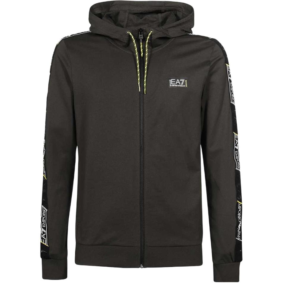 Emporio Armani Gray Hooded Zip-Up Loose-Fit Jacket 3RPM09-PJ05Z-1997