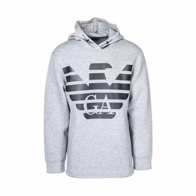 Emporio Armani Gray Sweatshirt with Bold Logo Design 3G1MR2-1JTYZ-0616