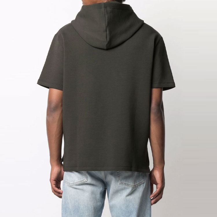 Emporio Armani Green Logo Patch Short-Sleeve Hoodie 6K1M63-1JHSZ-0558 圖 4