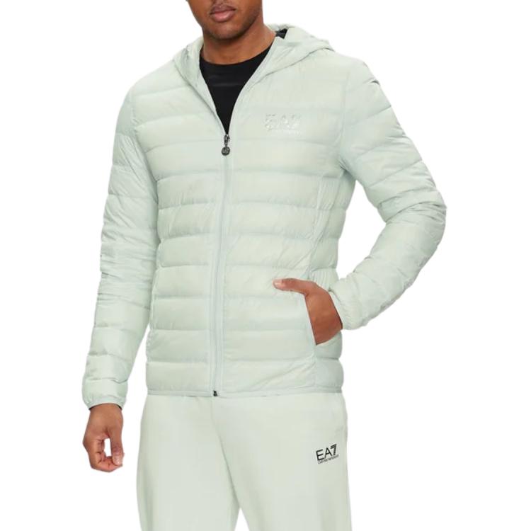 Emporio Armani Green Zip-Up Logo Hoodie Jacket 8NPB02-PN29Z-1133