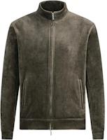 Emporio Armani Green Zipper Stand Collar Casual Jacket FW23 6R1B7P-1JA8Z-0599 Emporio Armani Green Zipper Stand Collar Casual Jacket FW23 6R1B7P-1JA8Z-0599