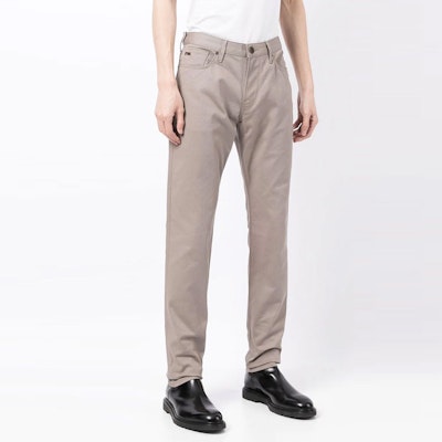 安普里奥·阿玛尼灰米色中腰直筒休闲裤. 8N1J06-1NJ9Z-0144 Purchase 安普里奥·阿玛尼灰米色中腰直筒休闲裤. 8N1J06-1NJ9Z-0144