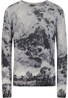 Emporio Armani Grey Cashmere Digital Print Sweatshirt 6K1MY51MF5Z1F907 Emporio Armani Grey Cashmere Digital Print Sweatshirt 6K1MY51MF5Z1F907