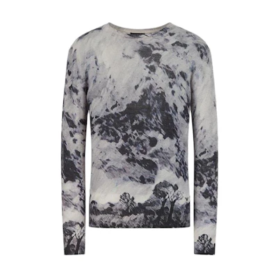 Emporio Armani Grey Cashmere Digital Print Sweatshirt 6K1MY51MF5Z1F907