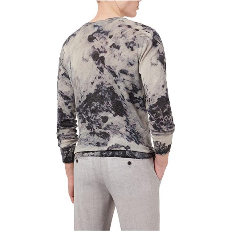 Emporio Armani Grey Cashmere Digital Print Sweatshirt 6K1MY51MF5Z1F907 圖 4