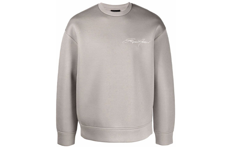Emporio Armani Grey Casual Embroidered Logo Sweatshirt 6K1M71-1JUWZ-0144