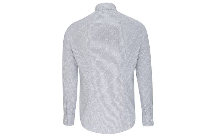 Lookbook EMPORIO ARMANI Baju Polo Lengan Panjang Kelabu Kapas Lelaki 6H1CA4-1NXXZ-F965