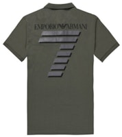 EMPORIO ARMANI Grey EA7 Logo Polo Shirt 3GPF08-PJP6Z-1962 EMPORIO ARMANI Grey EA7 Logo Polo Shirt 3GPF08-PJP6Z-1962