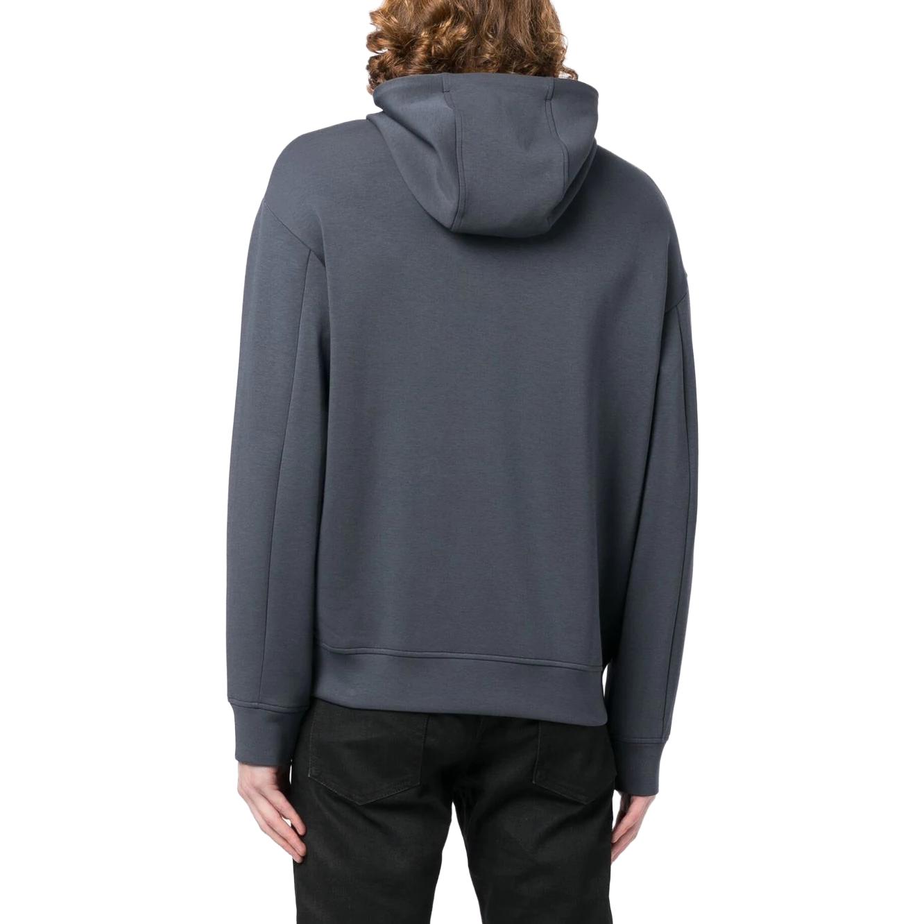 Emporio Armani Grey Hoodie with Embroidered Lettering 3R1MBG-1JHSZ-0931 圖 4