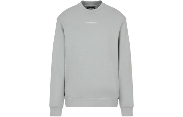 Emporio Armani Grey Letter Print Crewneck Sweatshirt 3D1MEC-1JODZ-10665