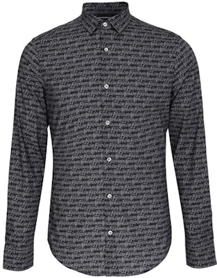 Emporio Armani Kemeja Lengan Panjang Abu-Abu dengan Desain Fashion. 6H1C09-1NC2Z-F618 Order Emporio Armani Kemeja Lengan Panjang Abu-Abu dengan Desain Fashion. 6H1C09-1NC2Z-F618