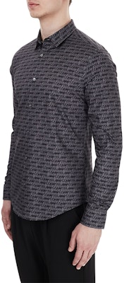 Emporio Armani Kemeja Lengan Panjang Abu-Abu dengan Desain Fashion. 6H1C09-1NC2Z-F618 Sizing Emporio Armani Kemeja Lengan Panjang Abu-Abu dengan Desain Fashion. 6H1C09-1NC2Z-F618