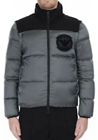 Shop Emporio Armani 灰色羽絨外套 冬季休閒修身款 6G1BP8-1NINZ-0657