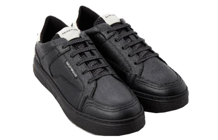 Order Emporio Armani Hammered Low Top 'Fesyen Hitam' X4X568XN162K599