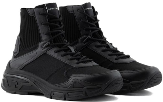 Emporio Armani High-Top 'Black Comfort' X4Z124XN947A083 Lookbook Emporio Armani High-Top 'Black Comfort' X4Z124XN947A083