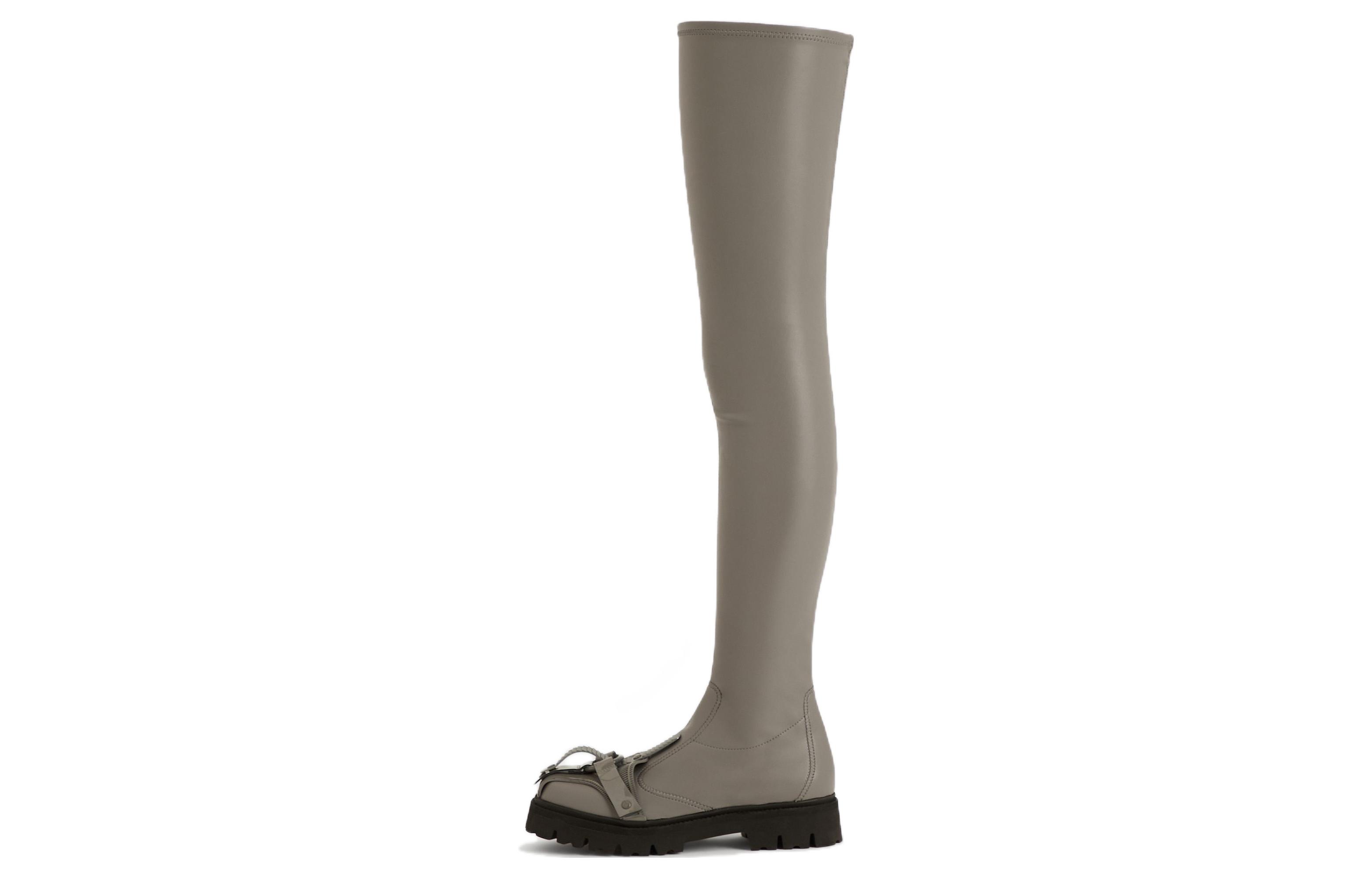 Emporio Armani High-Top Boot 'Grey Fashion Square Toe' X4O007XN6221C857
