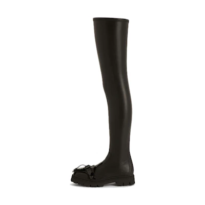 Emporio Armani High-Top Fashion Sneakers 'Black'