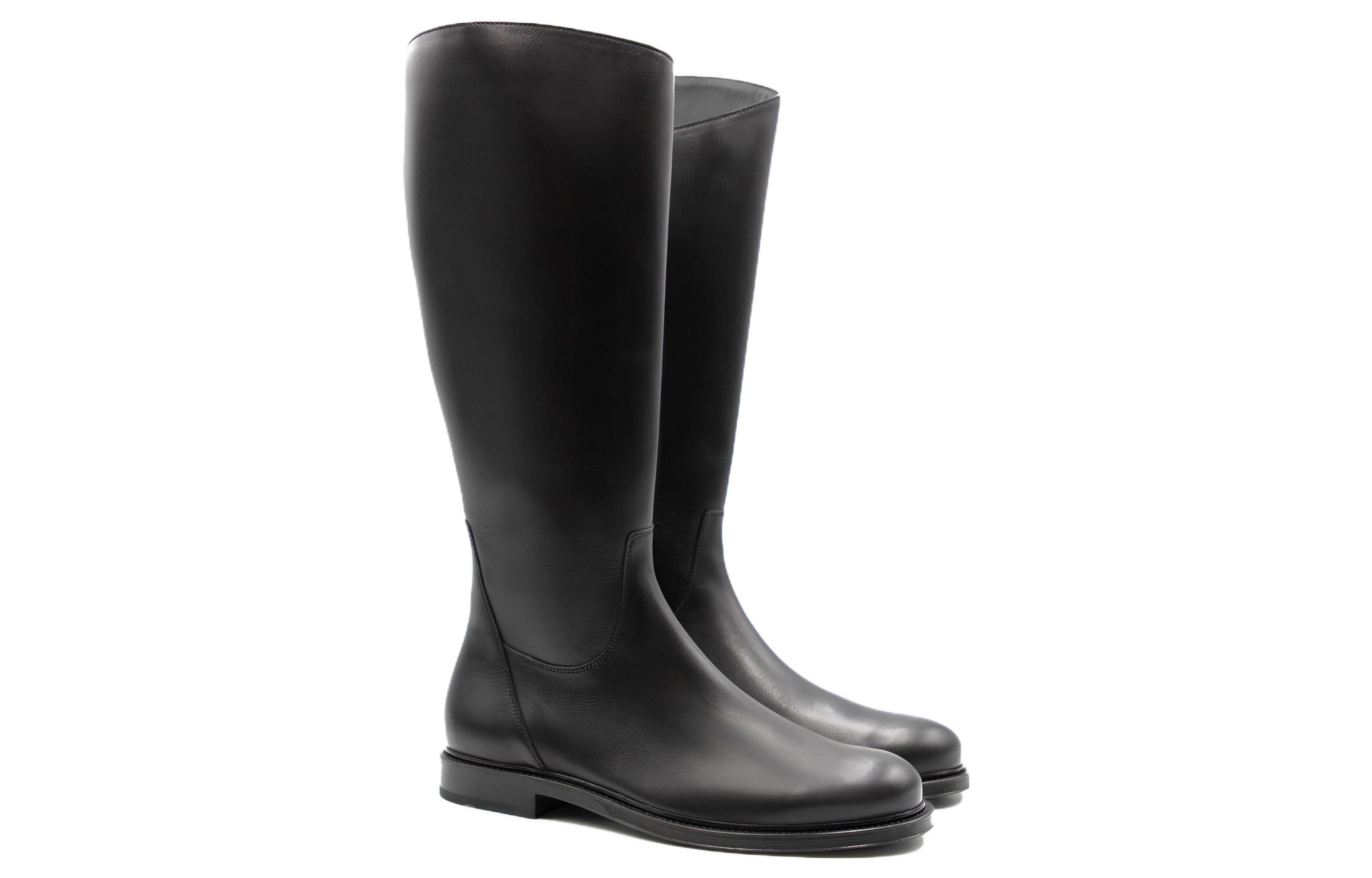 Lookbook 엠포리오 아르마니 블랙 하이탑 가죽 부츠 X2N001XF691100002