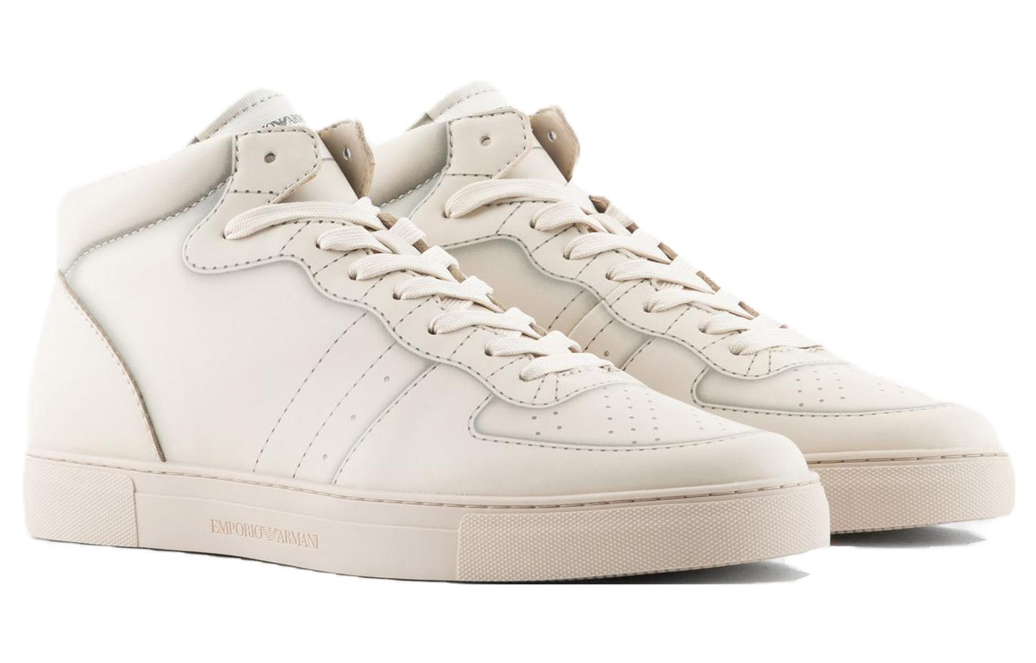 Emporio Armani High-Top Sneakers 'White' 圖 2