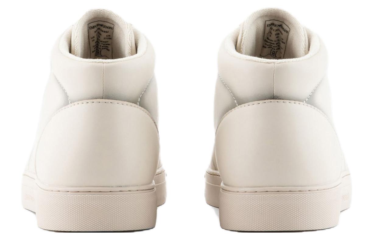 Emporio Armani High-Top Sneakers 'White' 圖 4