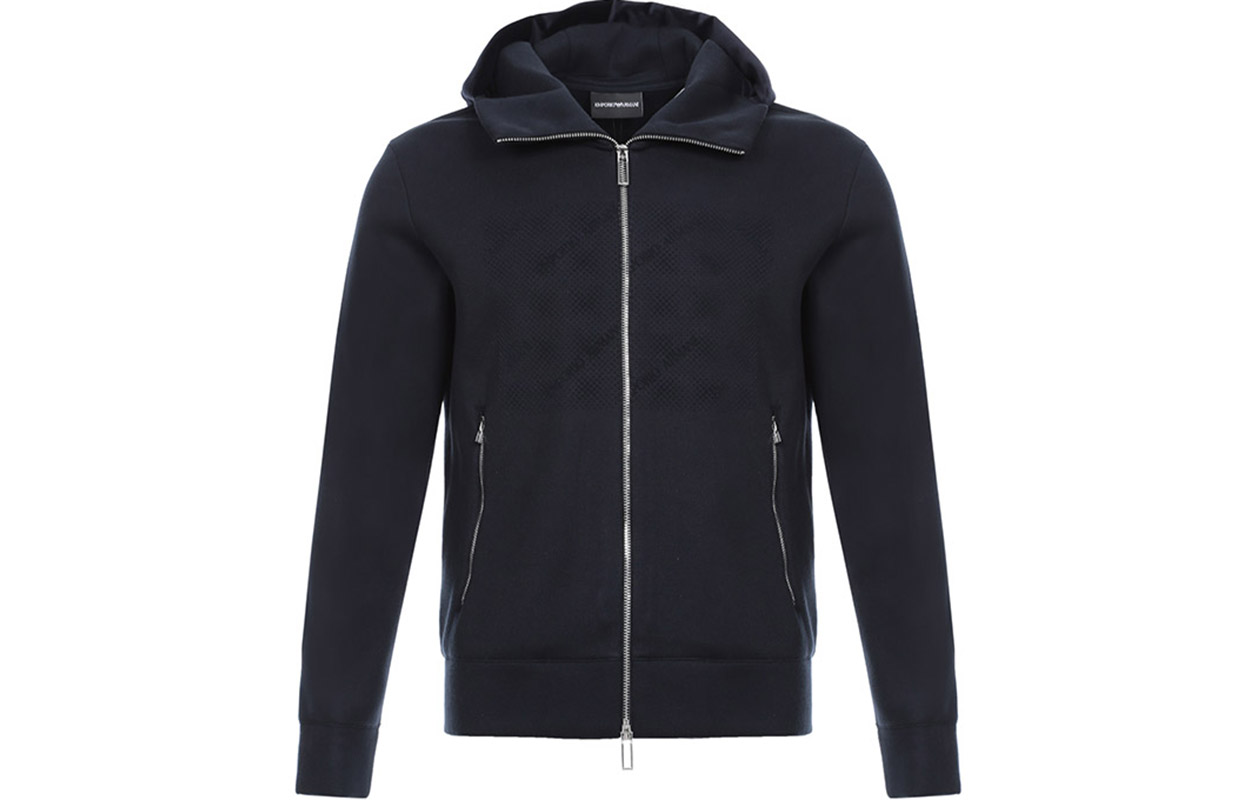 Emporio Armani Hooded Jacket in Midnight Blue 6Z1BR3-1JTTZ-0920