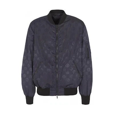 Emporio Armani Jacquard Logo Jacket Navy Blue 3SGOB094T-03UJ1-FBVN
