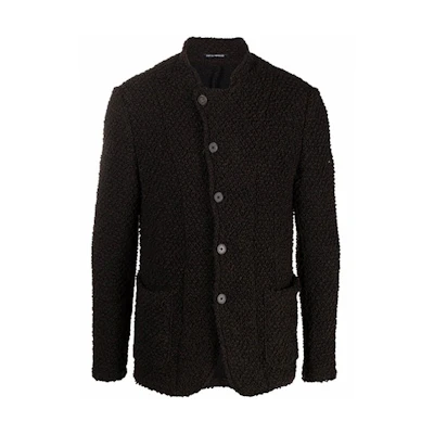 Emporio Armani Knit Blazer Brown Jacket B1G57-0B125-0478