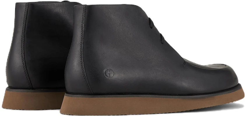Emporio Armani Leather Ankle Boot 'Black Drawstring Round Toe' X2M344XF642100002 Purchase Emporio Armani Leather Ankle Boot 'Black Drawstring Round Toe' X2M344XF642100002