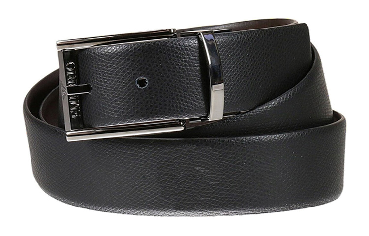 Emporio Armani Leather Belt with Printed Pattern - 3.5cm. Y4S071-YKL1J-88443
