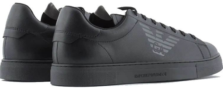 エンポリオ アルマーニ ブラックレザー 光沢イーグルロゴ X4X554XF66300553 Shop エンポリオ アルマーニ ブラックレザー 光沢イーグルロゴ X4X554XF66300553