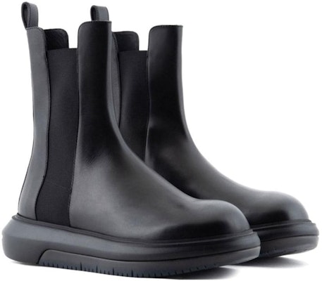 Emporio Armani Leather Chelsea Boots 'Black' X4Z128XF74900002 Lookbook Emporio Armani Leather Chelsea Boots 'Black' X4Z128XF74900002