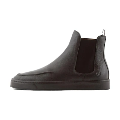 Emporio Armani Leather Chelsea Boots 'Brown'