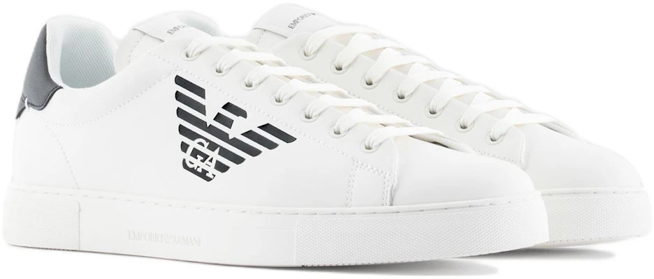 Emporio Armani Leather Eagle Print Lace-Up 'Black and White' X4X554XF663100230 Lookbook Emporio Armani Leather Eagle Print Lace-Up 'Black and White' X4X554XF663100230