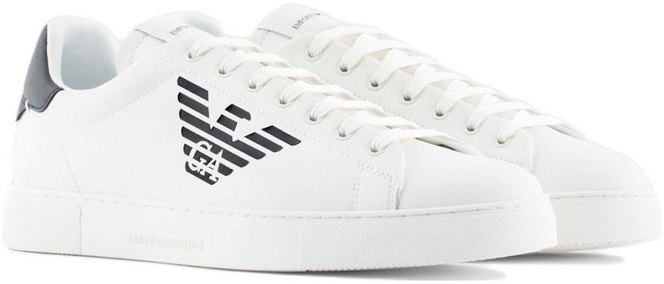 Emporio Armani Leather Eagle Print Lace-Up 'Black and White' X4X554XF663100230 Lookbook Emporio Armani Leather Eagle Print Lace-Up 'Black and White' X4X554XF663100230