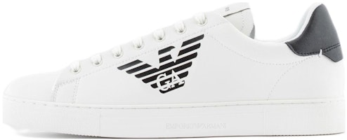 Emporio Armani Leather Eagle Print Lace-Up 'Black and White' X4X554XF663100230 Emporio Armani Leather Eagle Print Lace-Up 'Black and White' X4X554XF663100230