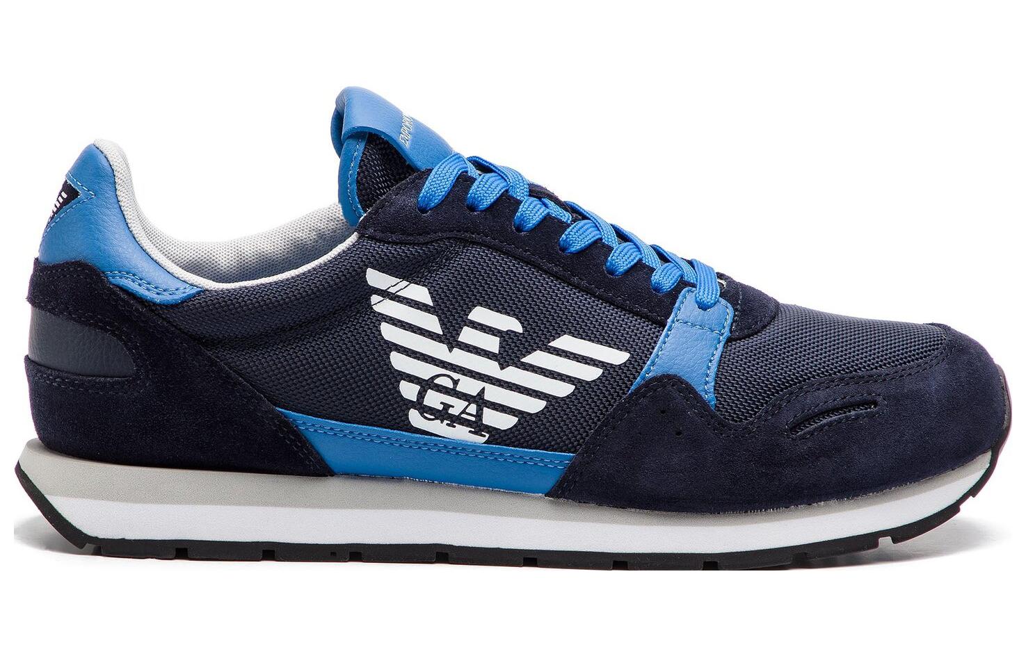 Emporio Armani Leather Fabric Low 'Navy CMFT' 圖 2